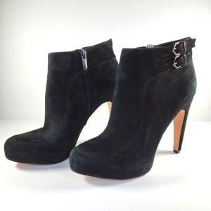 Sam Edelman Black Suede Ankle Boot Size 7M